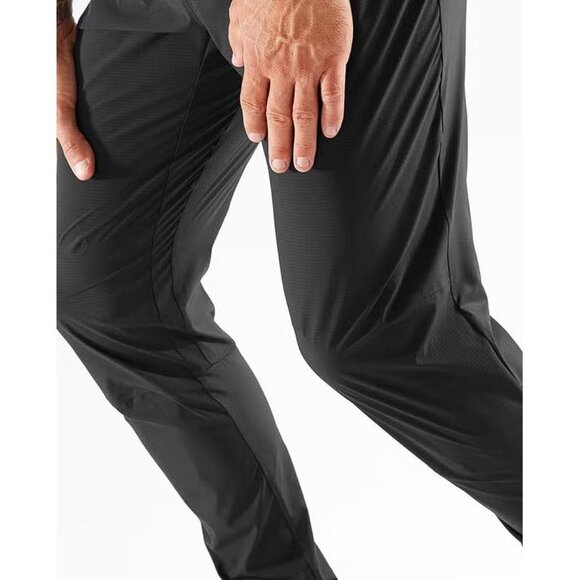 SALOMON Men's Bonatti Trail Pant Size L In Deep Black - Picture 4 of 13